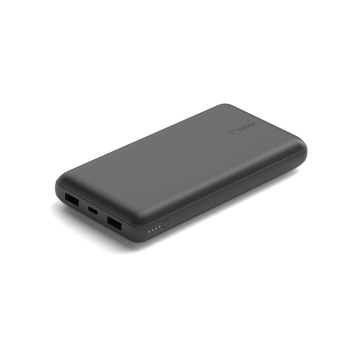 Belkin BoostCharge 20k mAh Triple-Port Power Bank with USB-C Cable - Black Belkin