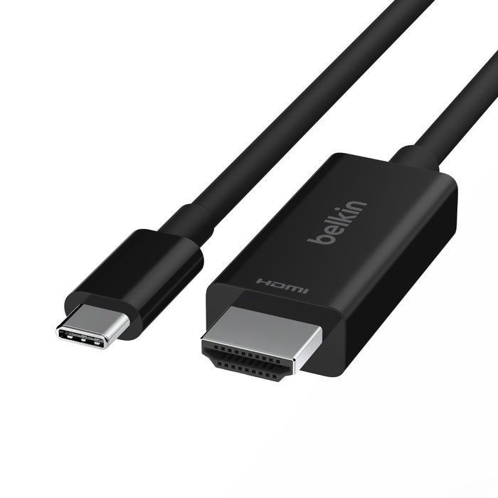 Belkin USB-C to HDMI Cable (2M) - Black, 8K 60Hz & 4K 120Hz 