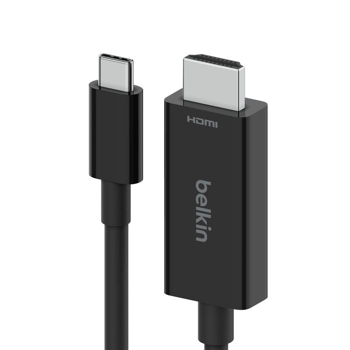 Belkin USB-C to HDMI Cable (2M) - Black, 8K 60Hz & 4K 120Hz 