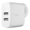 Belkin BoostCharge Dual USB-A Wall Charger 24W - White Belkin