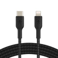 Belkin BoostCharge Braided Lightning to USB-C Cable 2M Black - MFi Fast Charge Belkin