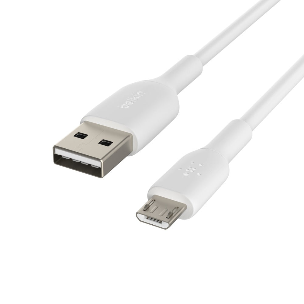 Belkin BoostCharge Micro-USB to USB-A Cable 1M White - Durable Belkin