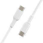 Belkin BoostCharge 2M USB-C to USB-C Cable - 60W Fast Charge - White Belkin