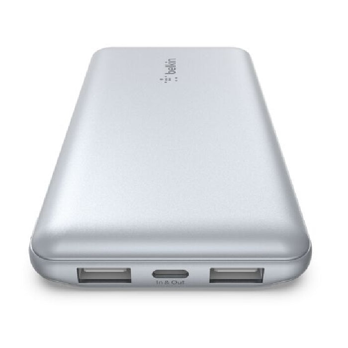 Belkin BoostCharge 10k mAh Portable Power Bank - Triple Port, Pearl Blue Belkin
