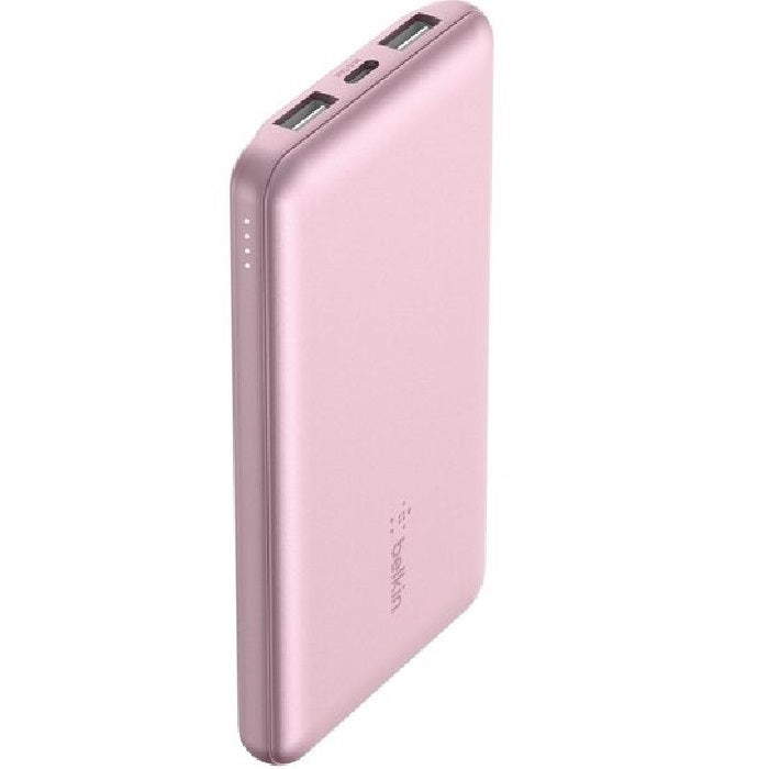 Belkin BoostCharge 10K mAh Pink Portable Charger - Triple Port, USB-C Ready Belkin