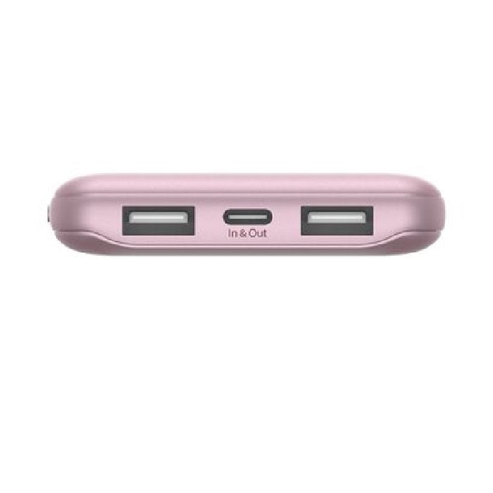 Belkin BoostCharge 10K mAh Pink Portable Charger - Triple Port, USB-C Ready Belkin