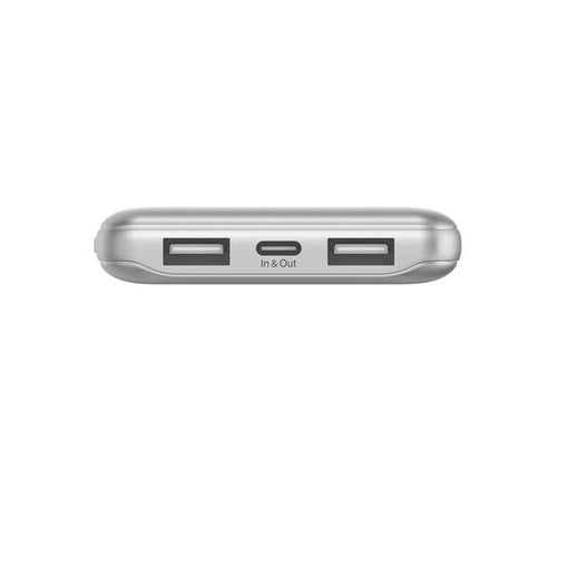 Belkin BoostCharge 10K mAh Triple-Port Power Bank with USB-C Cable - Silver Belkin