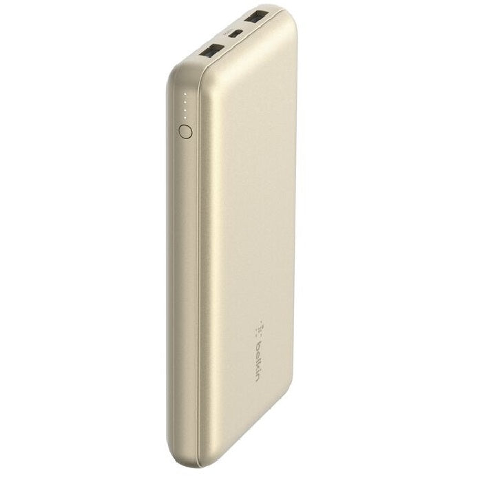 Belkin BoostCharge 20000mAh Triple-Port Power Bank with USB-C - Gold Belkin