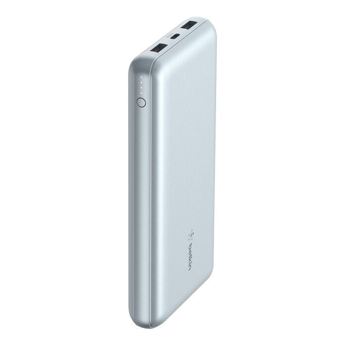 Belkin BoostCharge 20000mAh Triple-Port Power Bank with Cable - Pearl Blue Belkin