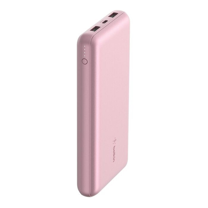 Belkin BoostCharge 20K Power Bank - Pink Triple-Port Portable Charger 