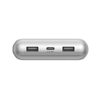 Belkin BoostCharge 20K mAh Triple-Port Power Bank with USB-C/A - Silver Belkin