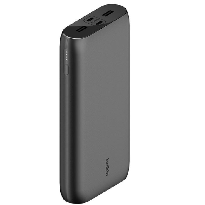 Belkin BoostCharge 26k mAh 4-Port Power Bank with USB-C Cable - Black Belkin