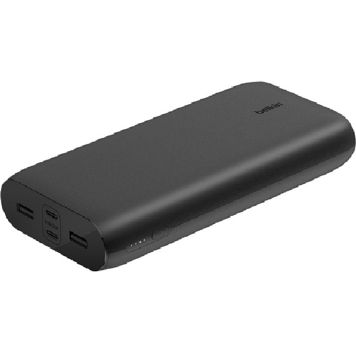 Belkin BoostCharge 26k mAh 4-Port Power Bank with USB-C Cable - Black Belkin