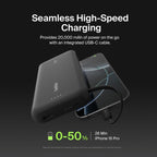 Belkin BoostCharge 20K Power Bank with Integrated USB-C Cable - Black Belkin