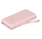 Belkin BoostCharge 20K mAh Pink Power Bank | Built-in USB-C Cable, 30W Fast Charge Belkin
