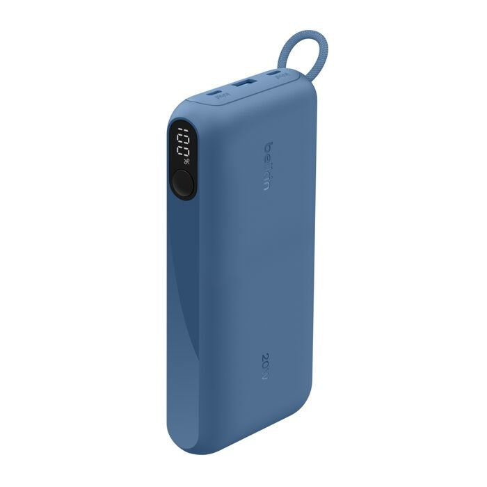 Belkin BoostCharge 20K mAh Power Bank | 20W USB-C | Display | Blue Belkin