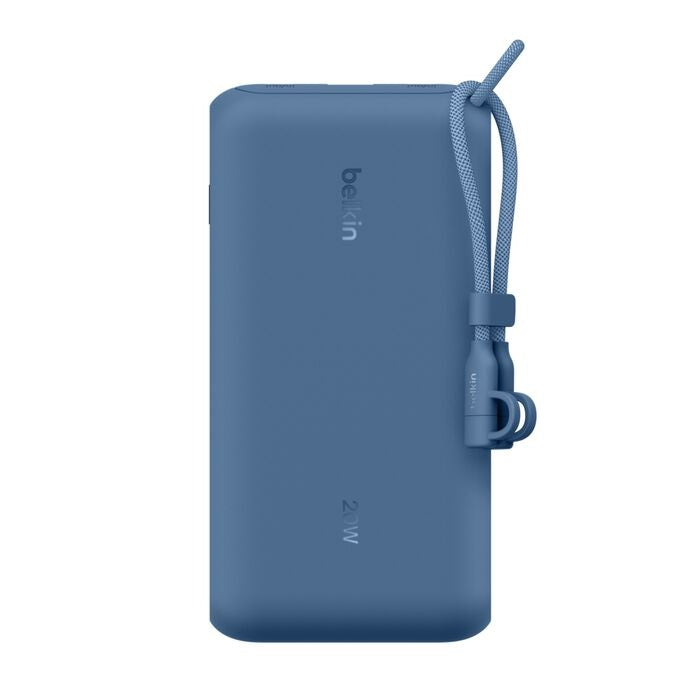 Belkin BoostCharge 20K mAh Power Bank | 20W USB-C | Display | Blue Belkin