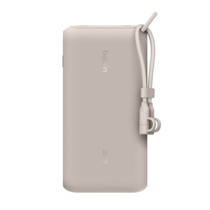 Belkin BoostCharge 20K mAh Power Bank with Display & USB-C - Sand 