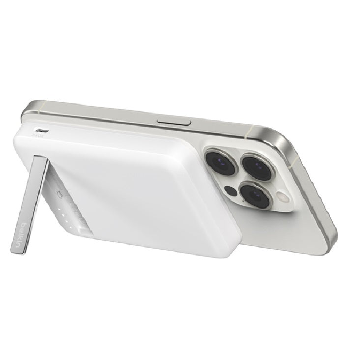 Belkin BoostCharge Pro 5k mAh Magnetic Qi2 Power Bank - White Belkin