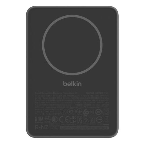 Belkin BoostCharge Slim Magnetic 5K Power Bank - Qi2 USB-C - Black 