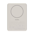 Belkin BoostCharge Slim Magnetic 5K Power Bank | Qi2 Wireless & USB-C - Sand 