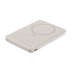 Belkin BoostCharge Slim Magnetic Power Bank 5K - Sand | Qi2 & USB-C Fast Charge 
