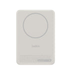 Belkin BoostCharge Slim 5K Magnetic Power Bank with Qi2 & Kickstand - Sand 
