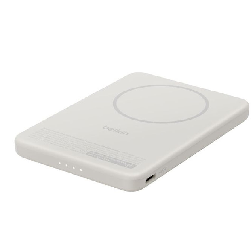 Belkin BoostCharge Slim Magnetic Power Bank 5K with Qi2 Kickstand - Sand 