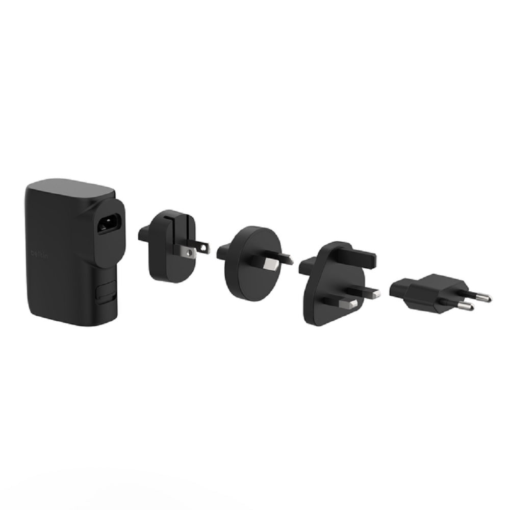 Belkin BoostCharge Hybrid 25W Charger, 5K Power Bank & Travel Kit - Black Belkin