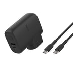 Belkin BoostCharge Hybrid 25W Charger, 5K Power Bank & Travel Kit - Black Belkin