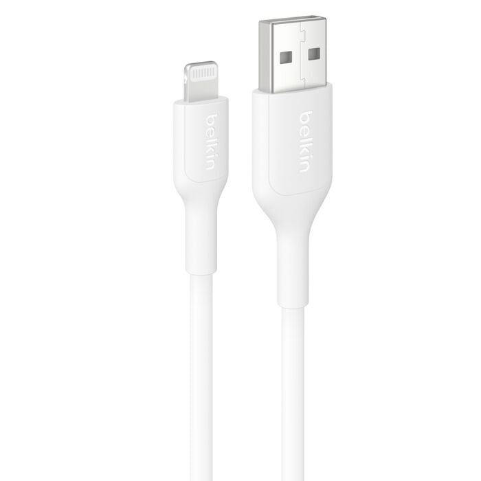 Belkin BoostCharge Lightning to USB-A Cable 1M - White for iPhone & iPad Belkin