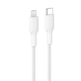 Belkin BoostCharge Pro Braided USB-C to Lightning Cable 1M - White (CAA022FQ1MWH)
