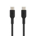 Belkin BoostCharge Braided USB-C to USB-C Cable 0.15M - Black 60W Fast Charging Belkin
