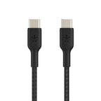 Belkin BoostCharge Braided USB-C to USB-C Cable 0.15M - Black 60W Fast Charging Belkin