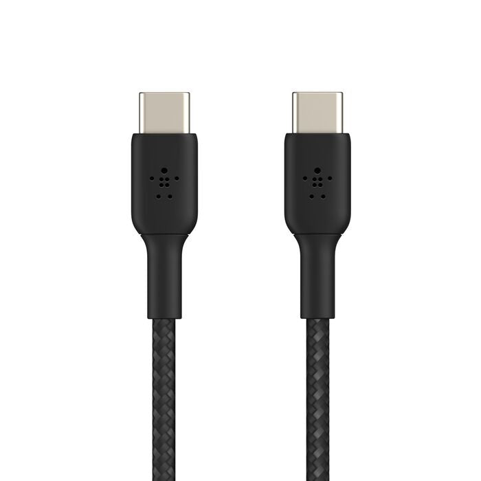 Belkin BoostCharge Braided USB-C to USB-C Cable 0.15M - Black 60W Fast Charging Belkin