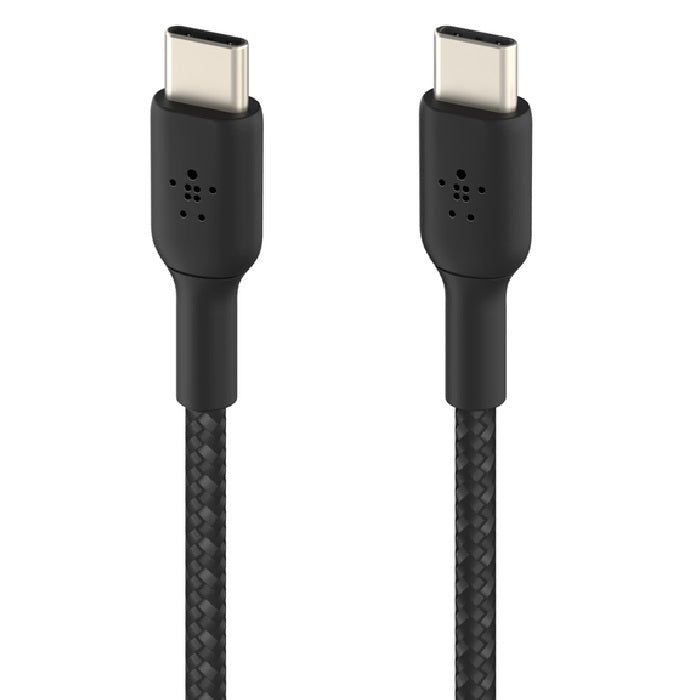 Belkin BoostCharge Braided USB-C to USB-C Cable 0.15M - Black 60W Fast Charging Belkin