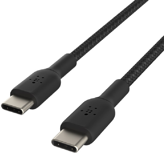 Belkin BoostCharge Braided USB-C to USB-C Cable 0.15M - Black 60W Fast Charging Belkin