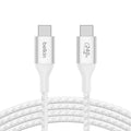 Belkin BoostCharge Braided USB-C to USB-C Fast Charge Cable 2M - White Belkin
