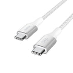 Belkin BoostCharge Braided USB-C to USB-C Fast Charge Cable 2M - White Belkin