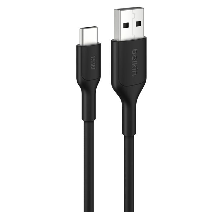 Belkin BoostCharge 2M USB-C to USB-A Cable - Fast Charge Black 