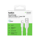 Belkin BoostCharge USB-C to USB-A Cable (2M) White - Fast & Durable Belkin