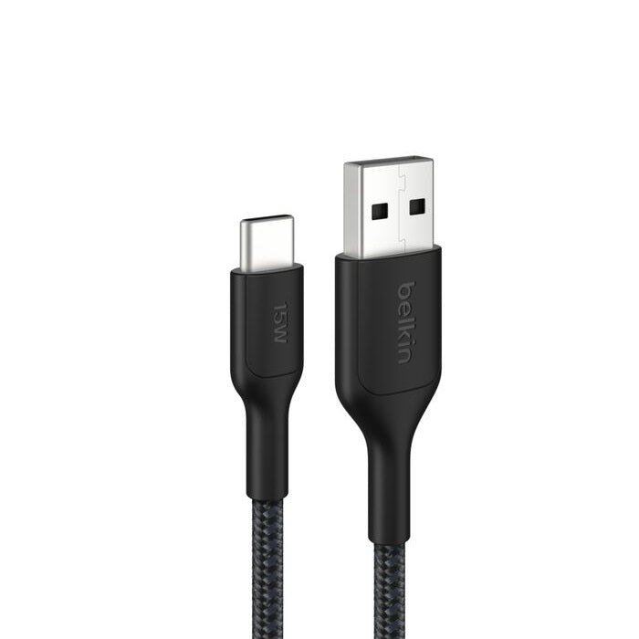 Belkin BoostCharge Pro Braided USB-C to USB-A Fast Charge Cable 1M Black Belkin