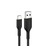 Belkin BoostCharge Pro USB-A to C - Braided Cable - 1m Universal Fit - Black (CAB022FQ1MBK)
