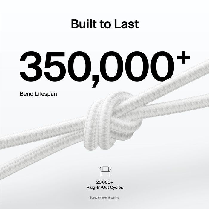 Belkin BoostCharge Pro Braided USB-C to USB-A Cable 1M - White Belkin