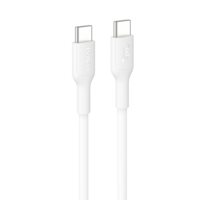 Belkin BoostCharge USB-C to USB-C Cable 1M White - Fast 60W Charging & Durable Belkin
