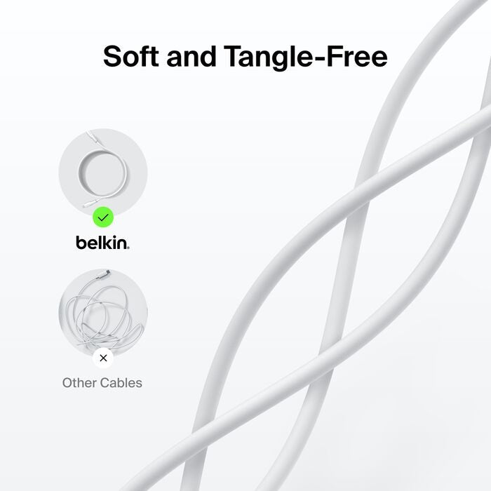 Belkin BoostCharge Pro Braided USB-C Cable 1M - Durable 60W Fast Charge Belkin
