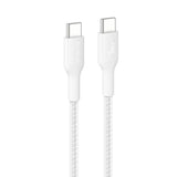 Belkin BoostCharge Pro USB-C to C 240W - Braided Cable - 1m Universal Fit - White (CAB025FQ1MWH)