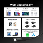 Belkin BoostCharge Pro 240W USB-C to USB-C Braided Cable 2M - Black Belkin
