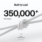 Belkin BoostCharge Pro 3M Braided USB-C to USB-C 240W Cable - White Belkin