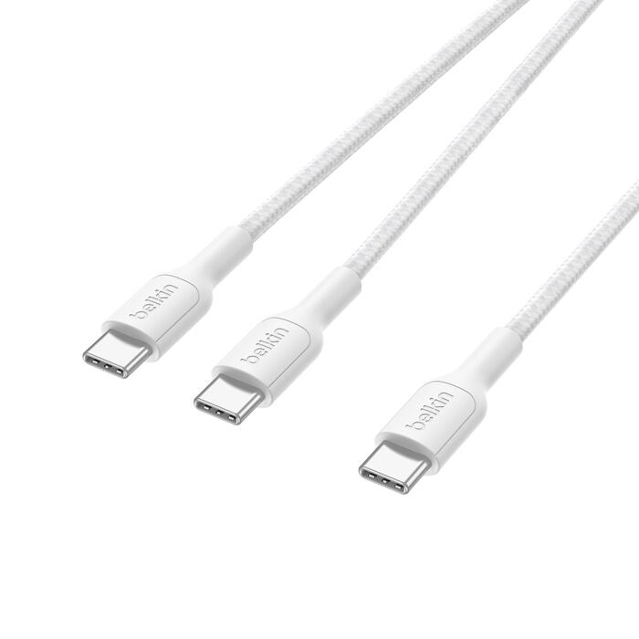 Belkin BoostCharge Pro Braided USB-C Cable 1.5M - 140W Fast Charge - White Belkin